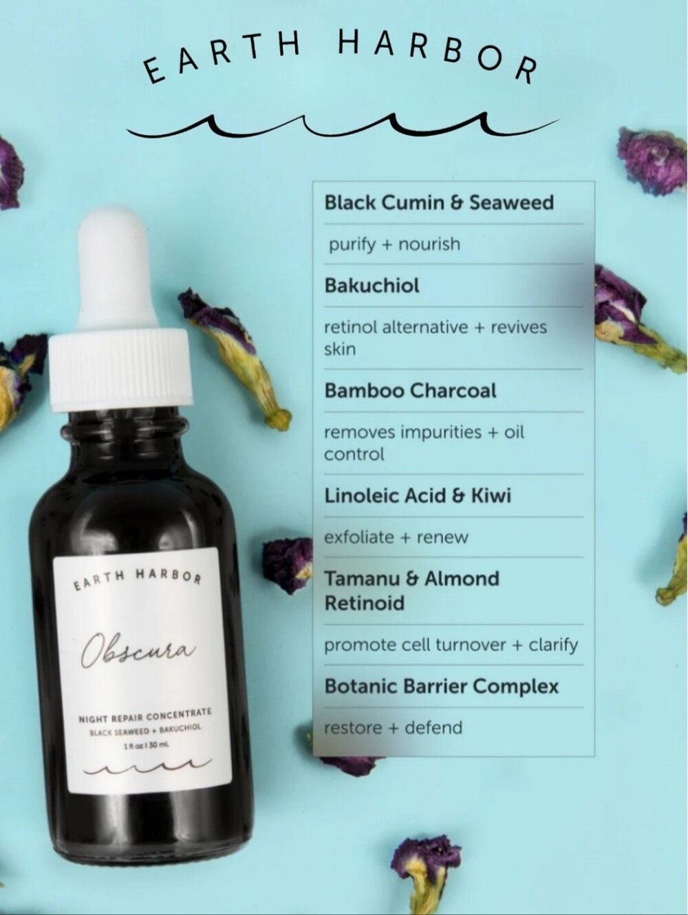 Night Repair Concentrate Obscura by Earth Harbor 30ml A3